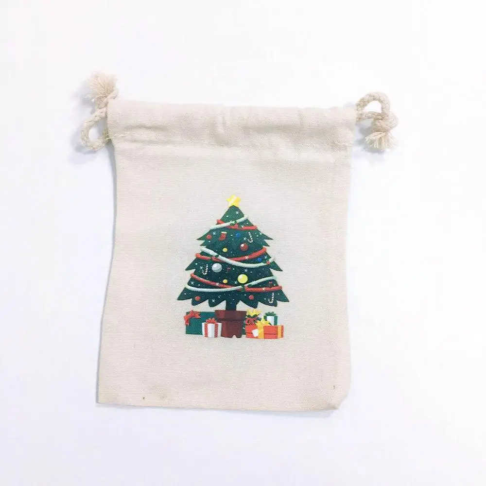 Santa SackC-01 Сумки для Санты, рождественских конфет, холщовые подарочные сумки, сумки для Санта-Клауса, оленя, лося, катания на год, Рождество, подарки для детей, вечерние украшения для мероприятий - Цвет: Santa SackC-01