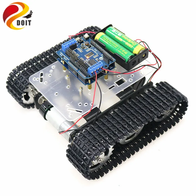 Wi-Fi RC умный робот танк шасси с двойным двигателем постоянного тока+ espduмакетная плата+ плата драйвера двигателя для DIY проекта T100