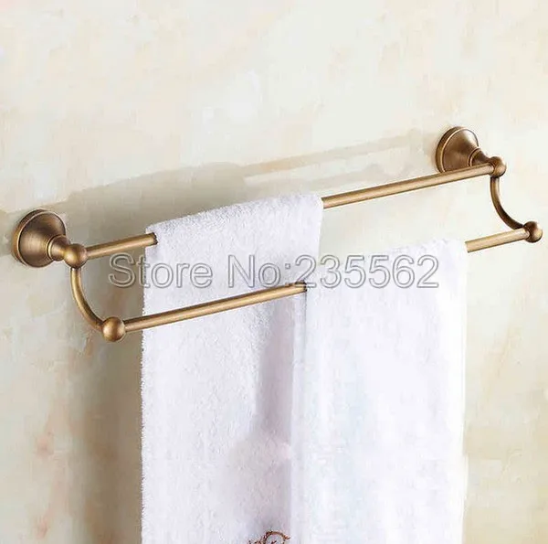 Двойной держатель для полотенец Cba077 античная латунь|towel bar holder|double towel bartowel |