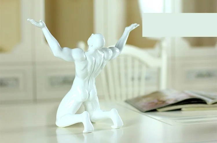Эстетический кричащий человек скульптура украшение ручной работы из смолы