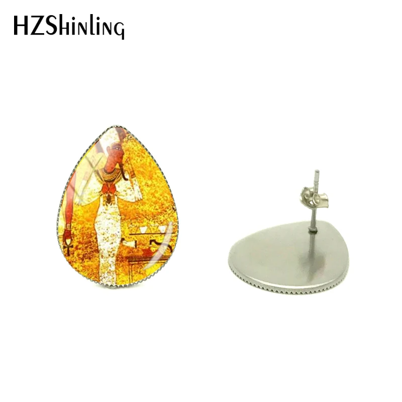 Винтаж египетского фараона Скульптура Картины Стиль рыданий серьги в форме