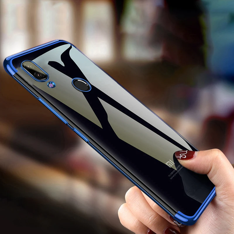 Чехол для телефона Redmi Note 7 Прозрачный бампер из ТПУ Силиконовый противоударный