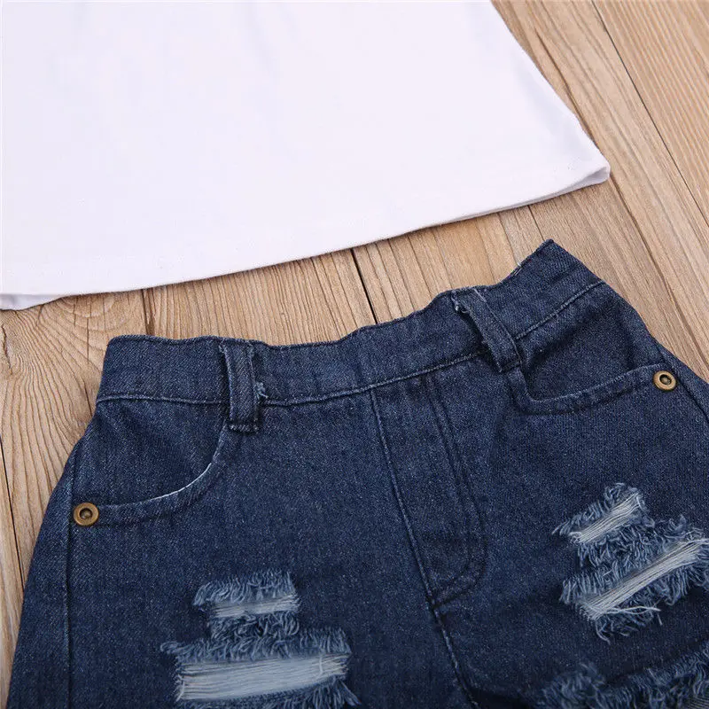 Новинка 2020 года Брендовая футболка с объемным цветком для маленьких девочек