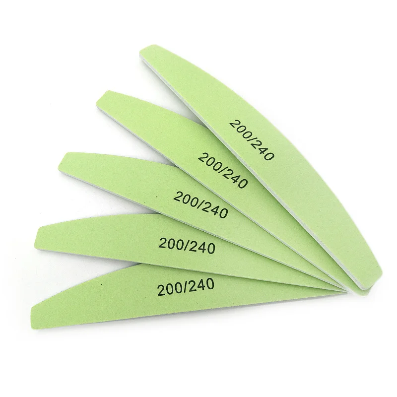 Пилки для ногтей lime a ongle Professional 4 шт. шлифовальный блок 200/240 розовая зеленая синяя