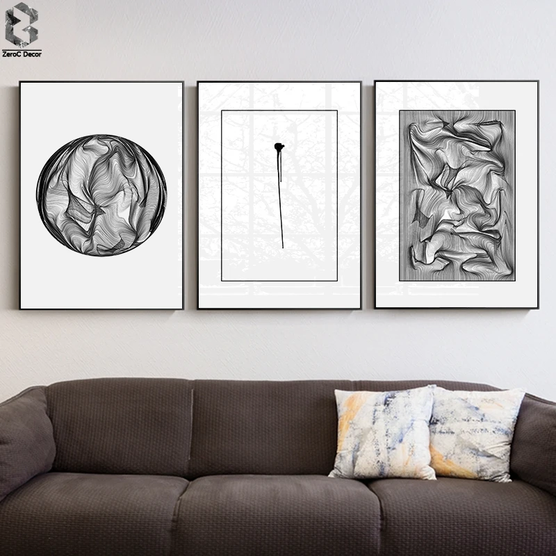 

Minimalist Abstract Circles Pattern Art Canvas Painting Modern Posters And Prints Wall Art Pictures For Living Room Home Decor