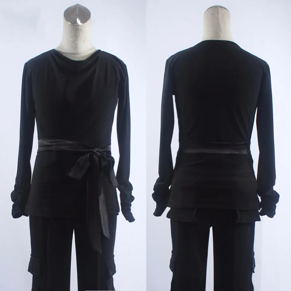 

Дешевые рубашки для латиноамериканских танцев для детей, черная одежда с длинным рукавом, топы для школьников и мальчиков, популярная одежда для сценических игр и танцев для студентов, 7037