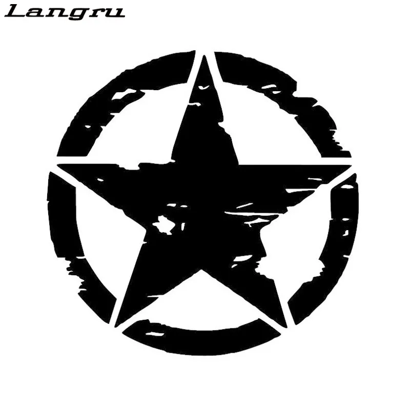 Langru горячая Распродажа армейская звезда графические наклейки для мотоцикла