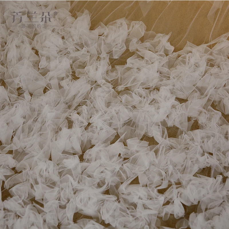 MQ Слоновой Кости Свадебная Фата Один Слой Собор Царский Поезд Свадебные