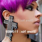 Большие женские серьги-кресты, серьги с кишкой, серьги в готическом стиле, зеркальные акриловые украшения