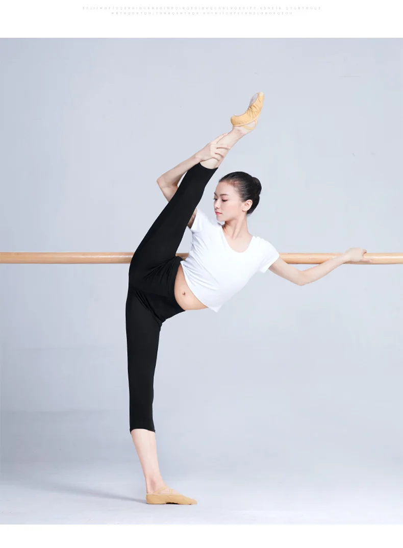 Girls Crop Top Yoga Wear Short Sleeve Gym Sport Shirt Women Yoga Top Fitness Shirt Solid Color Dance Tops
