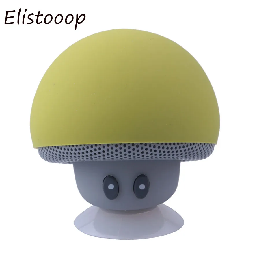 Беспроводная bluetooth колонка Elistooop в виде мультяшного гриба портативная