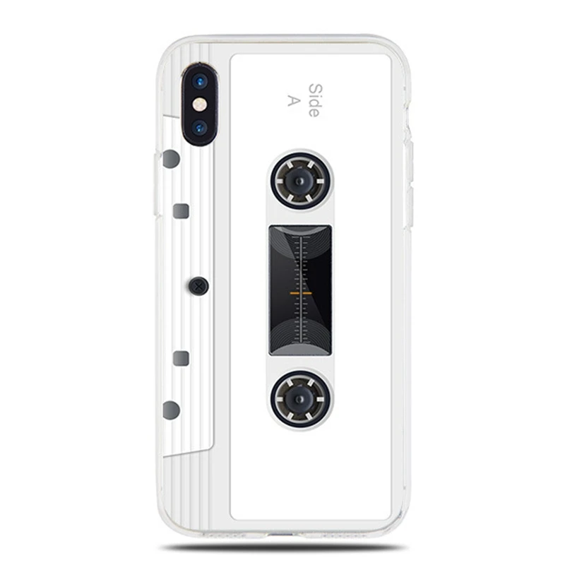 Ретро чехол для телефона с магнитной лентой iphone X мягкий 6 6S 7 8 Plus классический