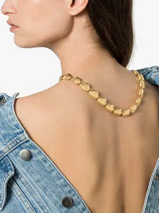 Заявление Bijoux Femme пляжные золото вентилятор Морская ракушка с гребешком женское ожерелье, бохо богемское короткое ожерелье колье-чокер гребень ожерелье с раковинами ювелирные изделия