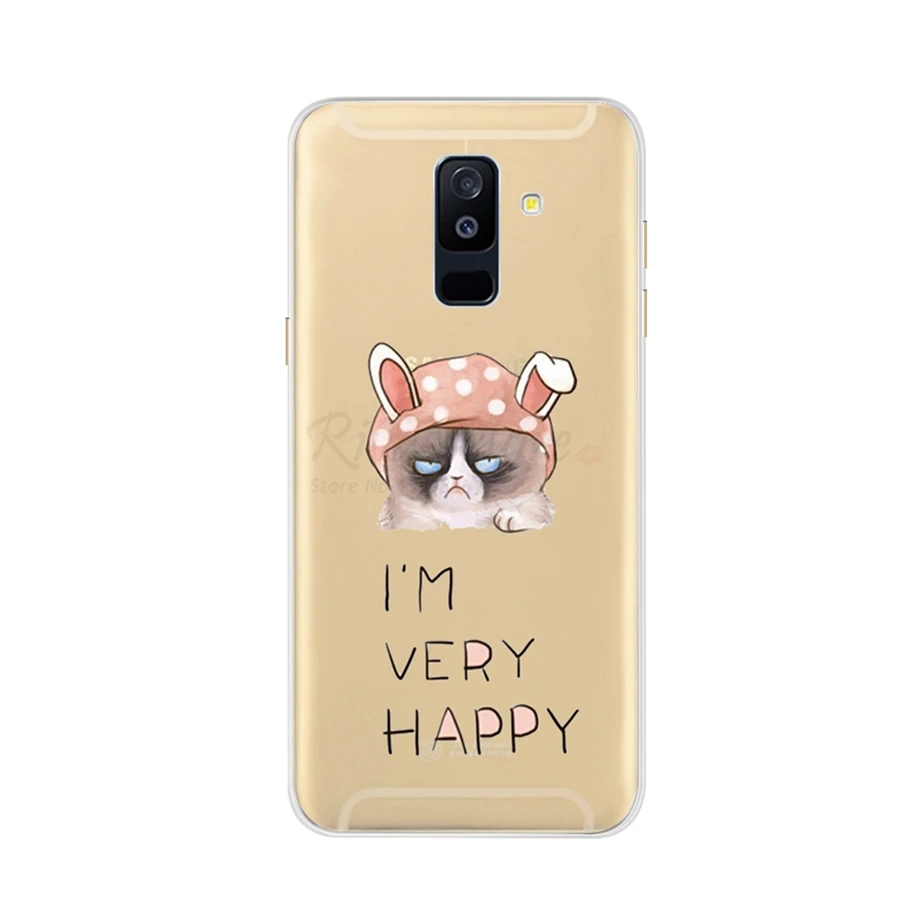 Для samsung Galaxy A6 плюс A6Plus чехол на samsung A6 плюс Чехол Мягкий силиконовый чехол для задней панели мобильного телефона из термопластика чехол для принципиально A6 плюс 6 A6