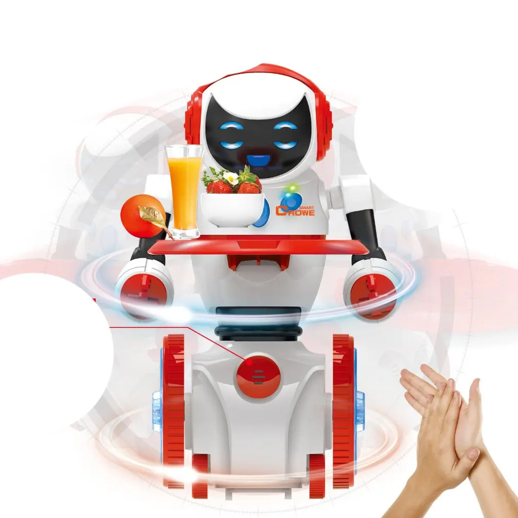 Ручной датчик второй голосовой активированный робот универсальный ходячий свет