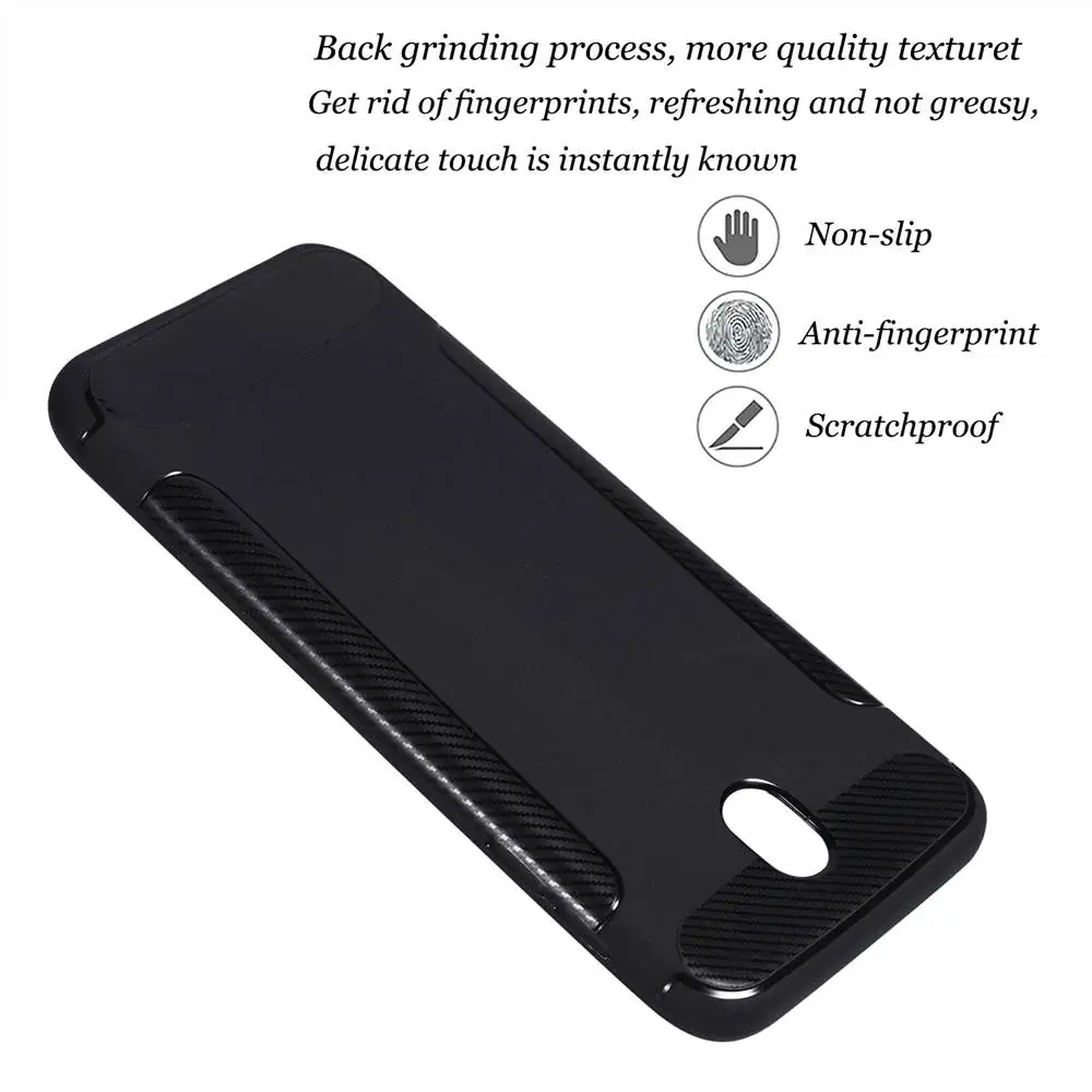 Матовые чехлы для телефона чехол Samsung Galaxy J7 2017 SM-J730K SM-J730FM/DS SM-J730GM/DS карбоновый J7Pro