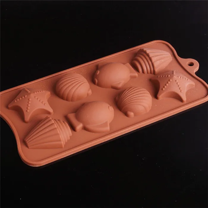 Ракушки льва морская звезда рыба шоколадная форма инструменты для приготовления
