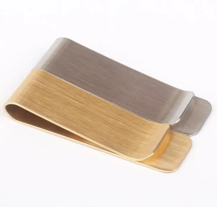 500 шт зажим для денег из нержавеющей стали золотого серебряного цвета 2 Цвета