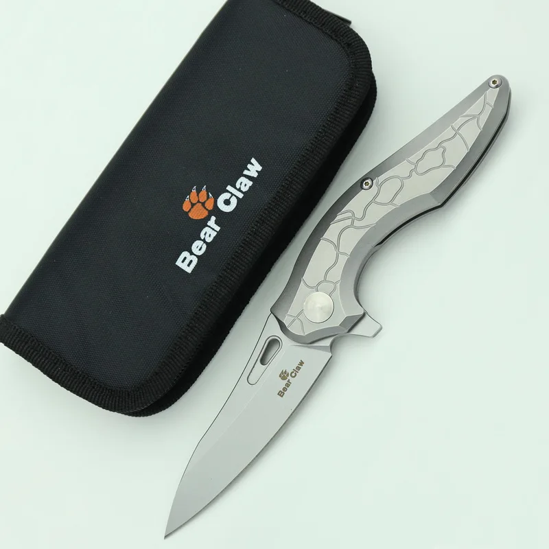 Коготь медведя ST003 флип Открытый klappmesser schwarz stein waschen stahl griff+ собрать Кемпинг jagd открытый obst messer EDC werkzeu