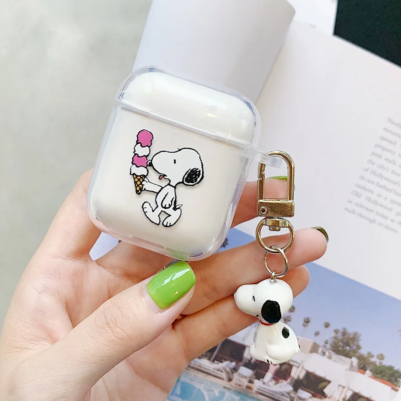 Беспроводной чехол для наушников с bluetooth для apple airpods, мягкий чехол, толстые наушники, гарнитура, зарядная коробка, брелок, кольцо 2