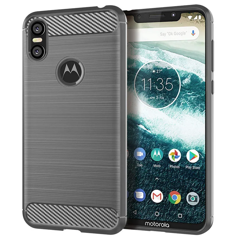 For Motorola Moto P30 Play Case Cover Brushed texture Soft TPU Silicone PU Leather Back Note |