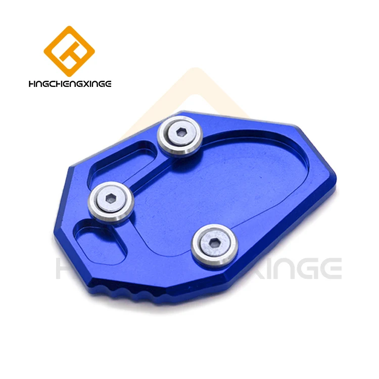 Мотоцикл Kickstand Foot сторона Стенд расширение Pad Поддержка пластина для Yamaha MT-07 FZ07 13-16