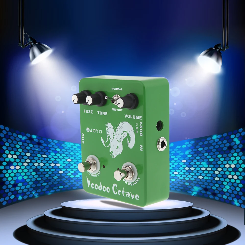 JOYO JF 12 Вуду Октава Фуз эффект гитары педаль эффектов|true bypass|octave fuzzvoodoo octave |