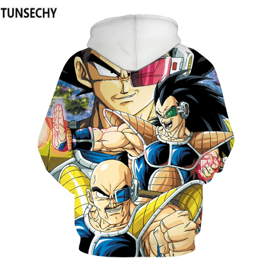 TUNSECHY 3D Толстовка с капюшоном Dragon Ball Z для мужчин и женщин Модный повседневный