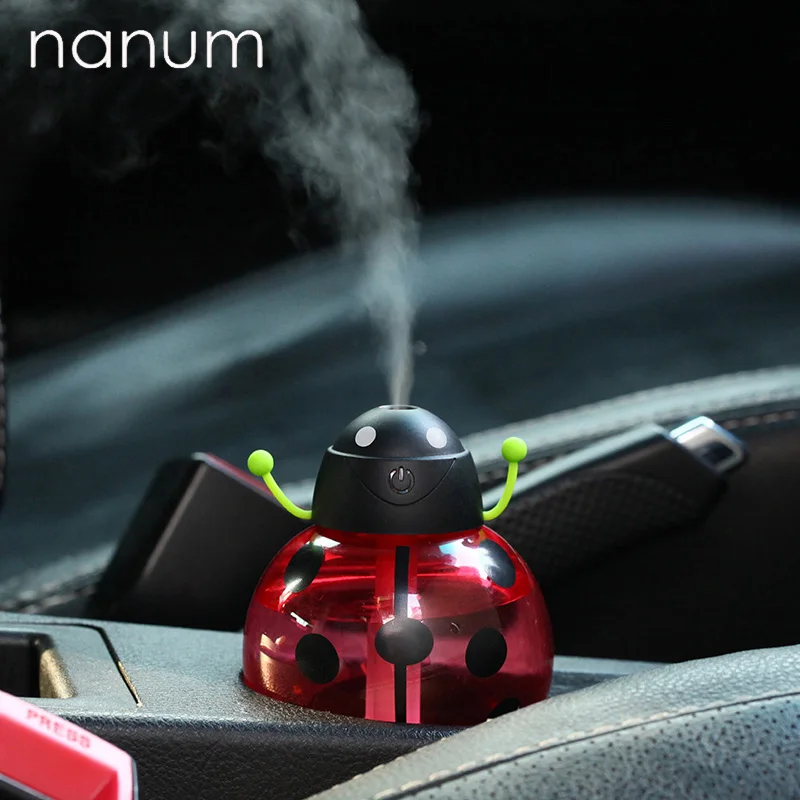 Ladybug Ultrasonic Car Humidifier USB Mini Aroma Essential Oil Diffuser Aromatherapy Mist Maker Home Office | Автомобили и