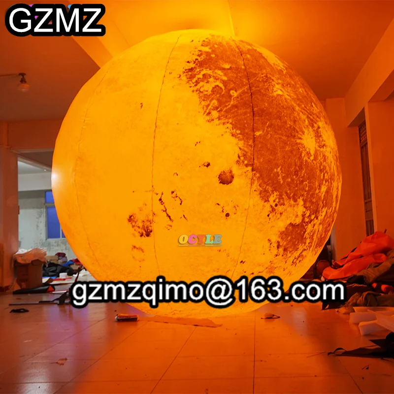 giant helium Inflatable Moon Ball for Mall hanging inflatable planet balloon party decoration/exhibition/events |