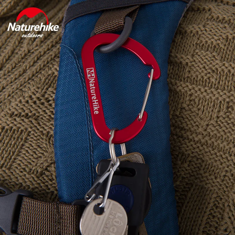 4 шт. Naturehike разные цвета алюминиевый карабин клипса D форма пружинная пряжка