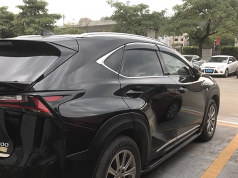 Для Lexus NX NX200 NX200T NX300H 2015 2016 2017 ABS Пластиковый оконный козырек навесы вентиляционный
