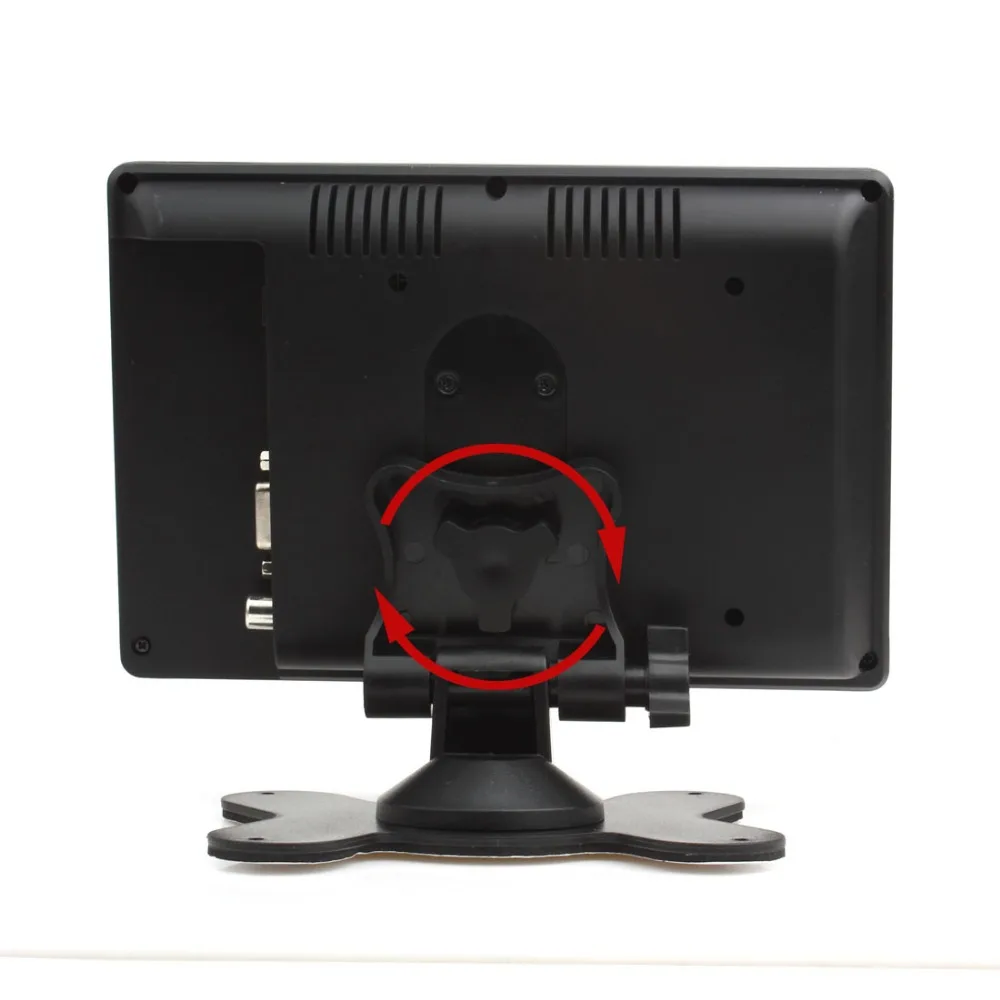 7 дюймов 800x480 цветной TFT ЖК экран AV HDMI VGA Автомобильный монитор заднего вида