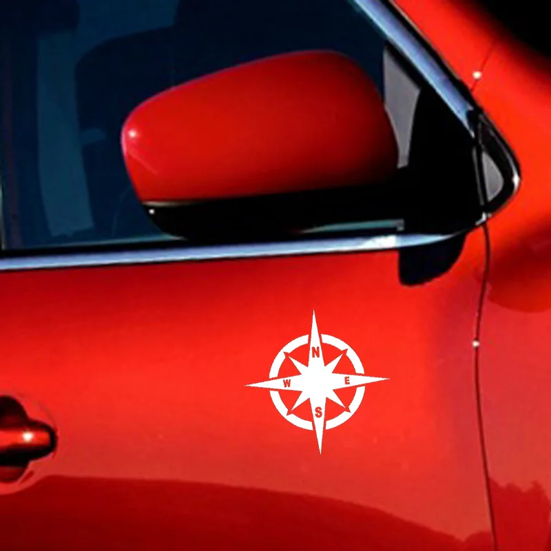 

YJZT 13.2CM*13.2CM COMPASS Personality Car Sticker Vinyl Decal Black/Silver C10-01801