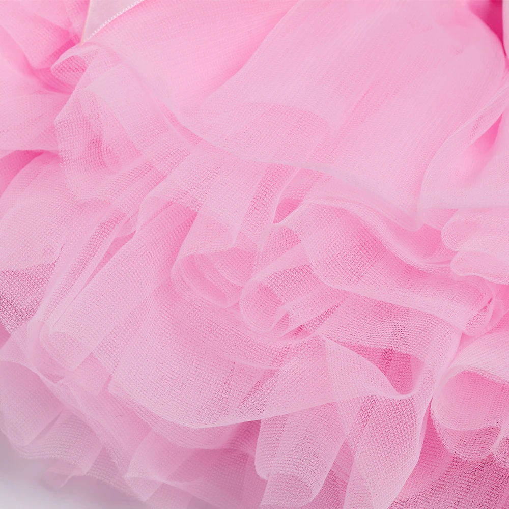 Розовые комплекты одежды для девочек с вышивкой Детский комбинезон украшением в