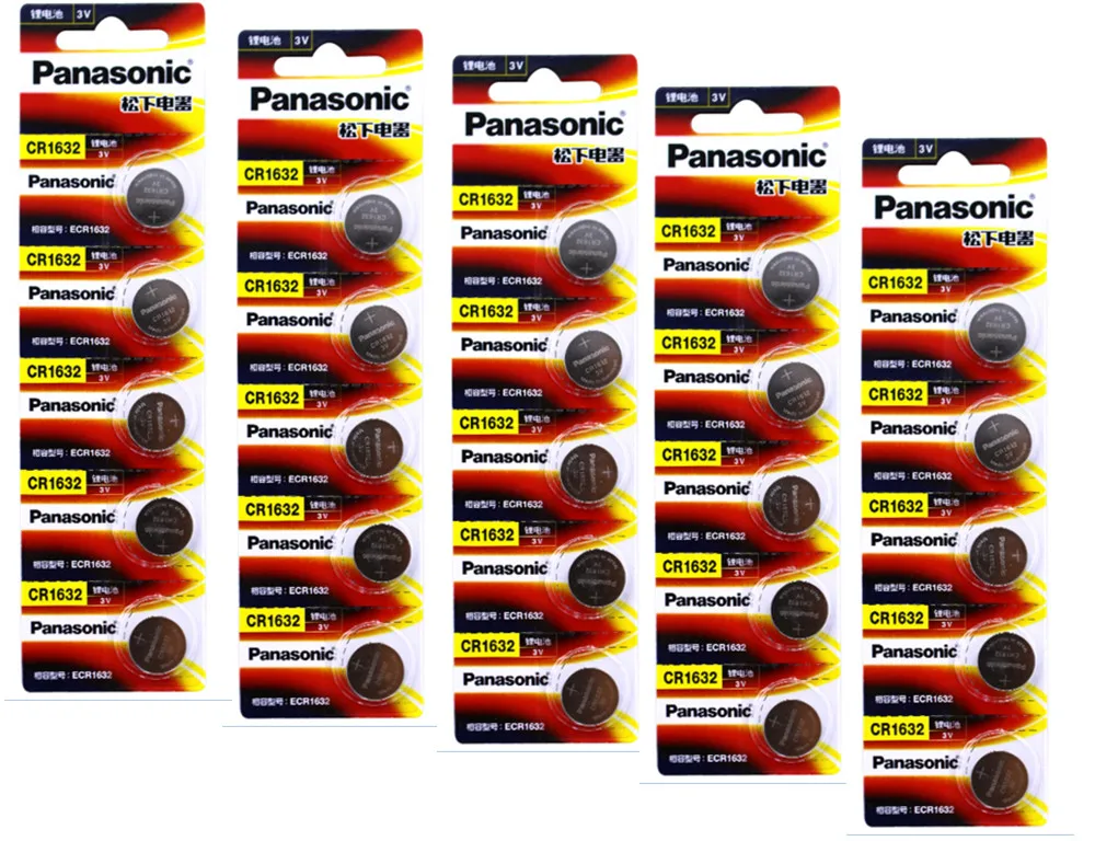 25 литиевых батарей PANASONIC CR1632 1632 DL1632 3 в Кнопочная монетная батарея|lithium battery 3v|battery