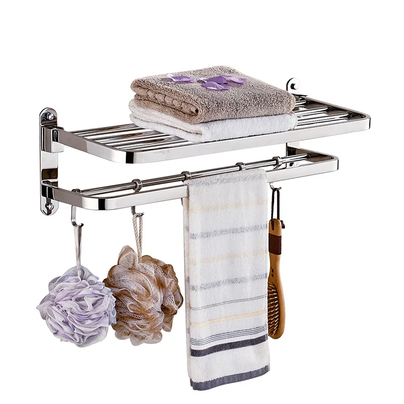 Sus304 полки из нержавеющей стали полированная Серебряная Полка для полотенец