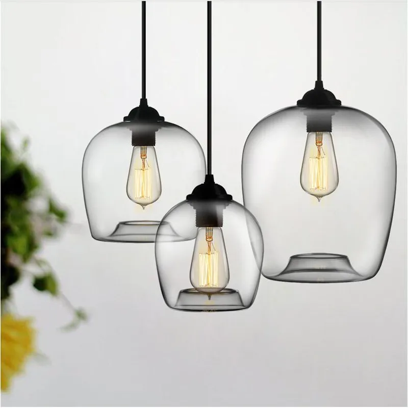 Ручная работа винтажная короткая 4 вида цветов Хрустальное стекло LED E27 подвесной