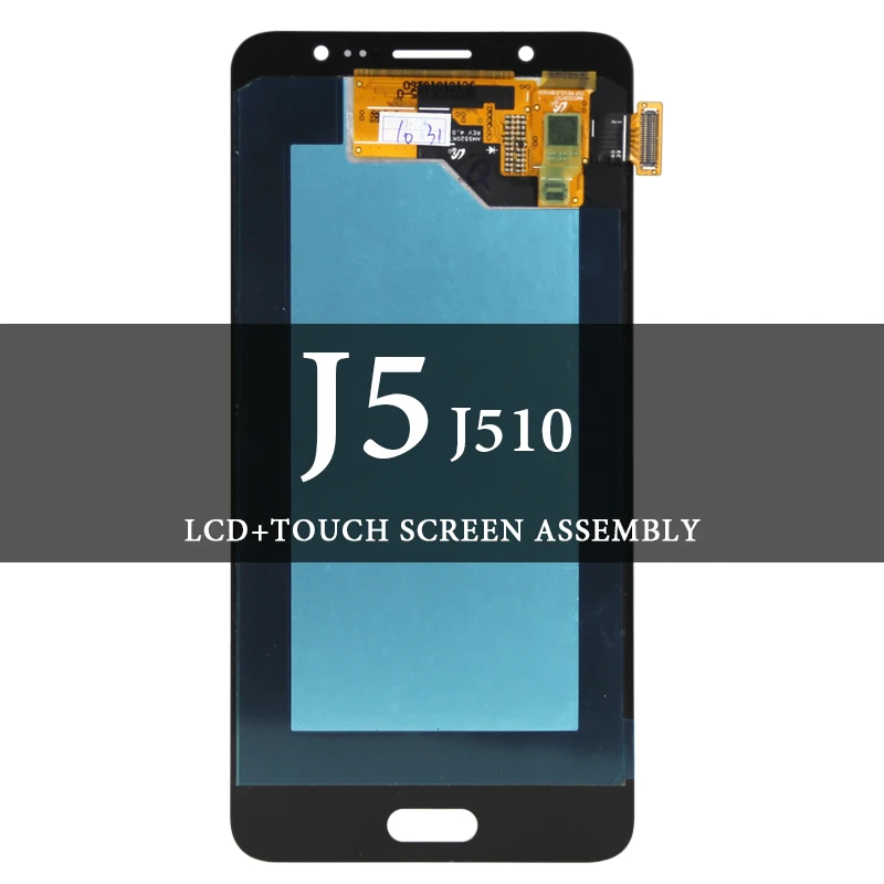 

Для J5 2016 LCD 5,2 ''J5 2016 J510F J510M черный белый золотой AMOLED дисплей Сенсорная сборка без битых пикселей