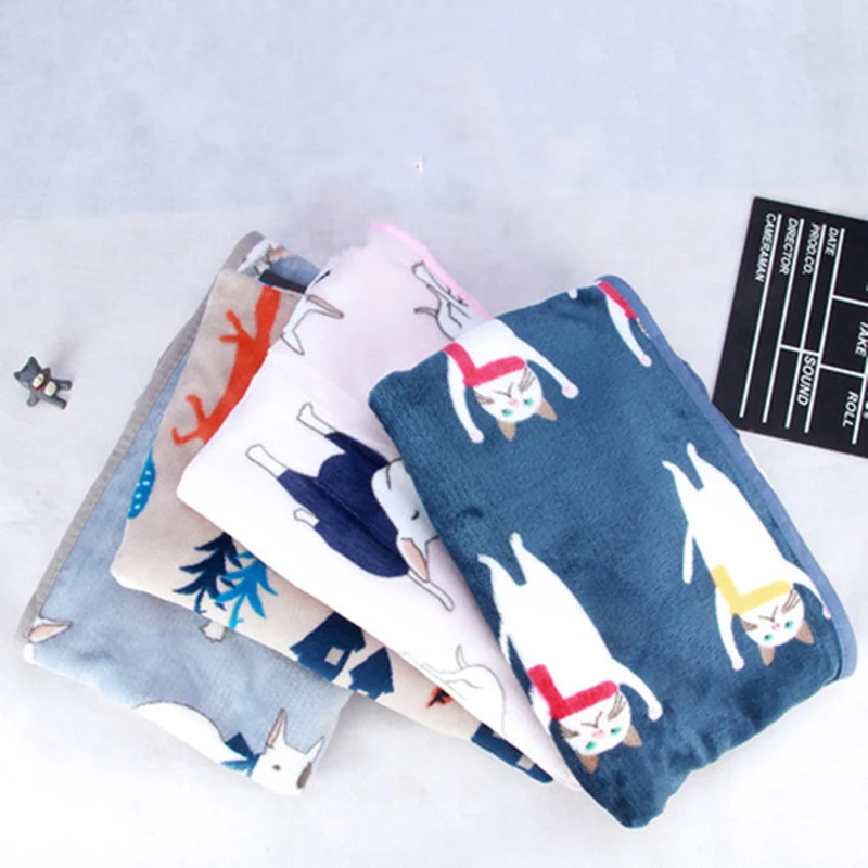 Четыре сезона собака кошка кровать одеяло вуаль щенок узор в виде лапы животного