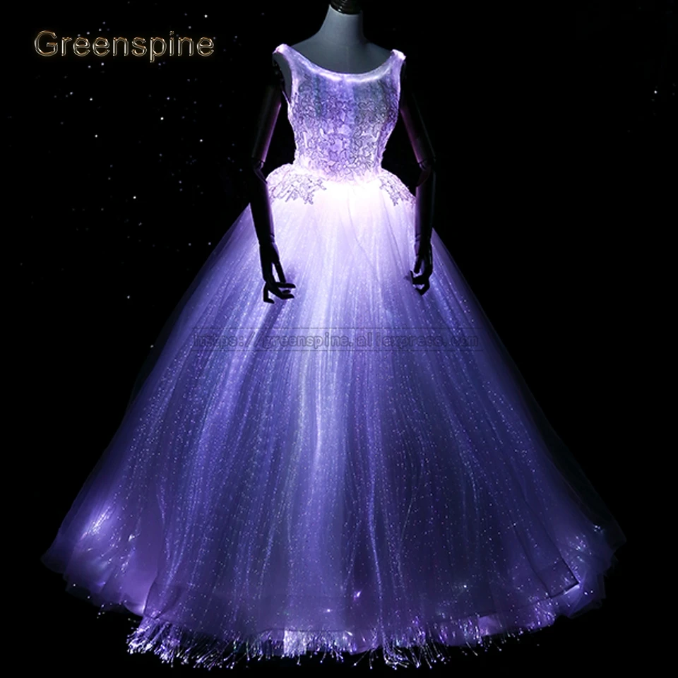 Светящееся свадебное платье разных цветов для модельного подиума Vestido de novia casamento