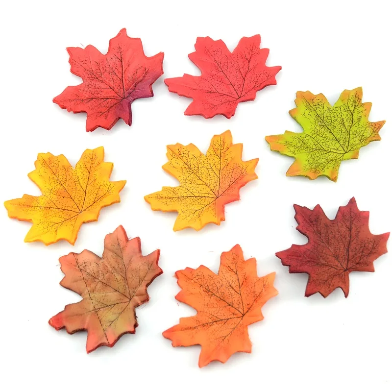 400 шт. кленовые листья из искусственного шелка для украшения дома и