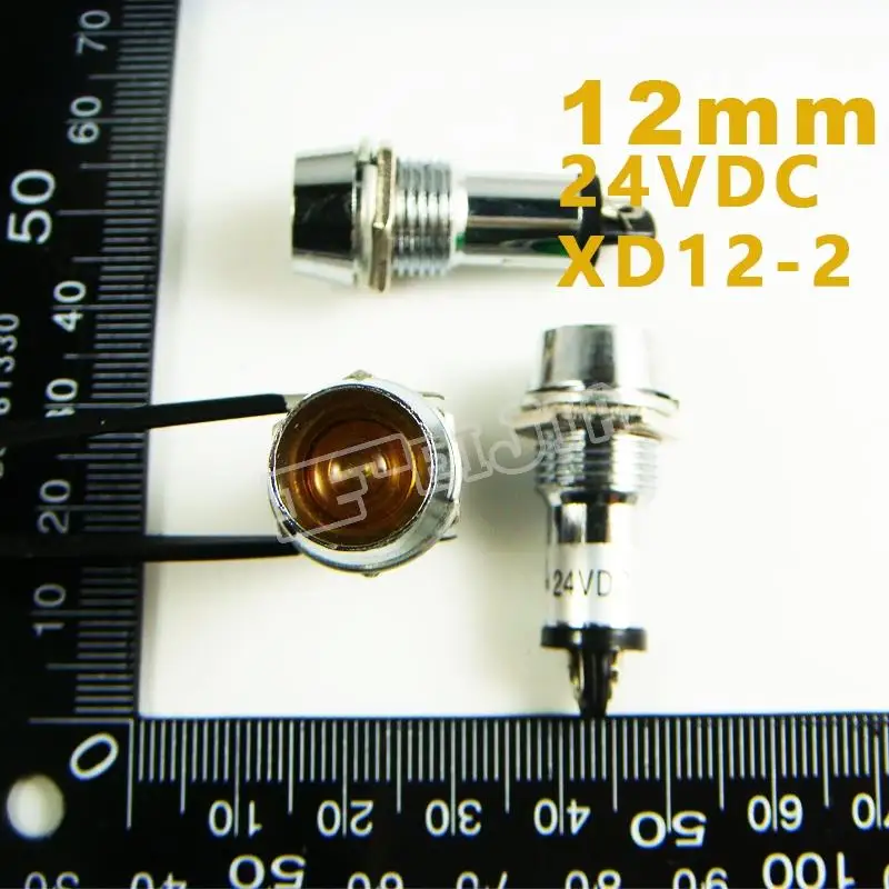 12 мм 24VDC желтый сигнал led Lndicator огни Пилот лампа XD12 2 24V 10 шт./лот|pilot lamp|light pilotled pilot lamp