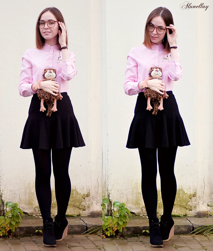 Новинка Высококачественная весенне-осенняя женская блузка с вышивкой кошек