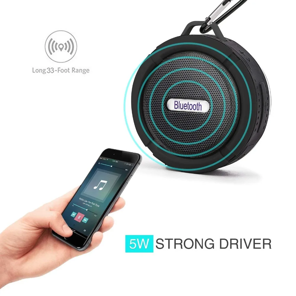 Bluleki Мини Bluetooth динамик беспроводной открытый Встроенный микрофон высокое