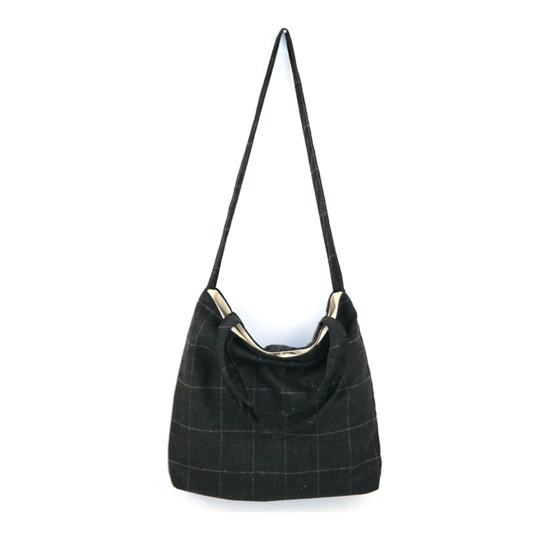 Youda Классическая Женская шерстяная клетчатая сумка в консервативном стиле
