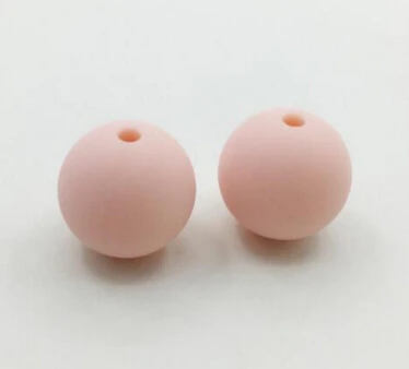 baby pink 50 шт., 10 мм, свободные силиконовые бусины для прорезывания зубов, ожерелье, детские конфеты, Детские Бусы для жевания, прорезыватели без бисфенола, свободные бусины для прорезывания зубов - Цвет: baby pink