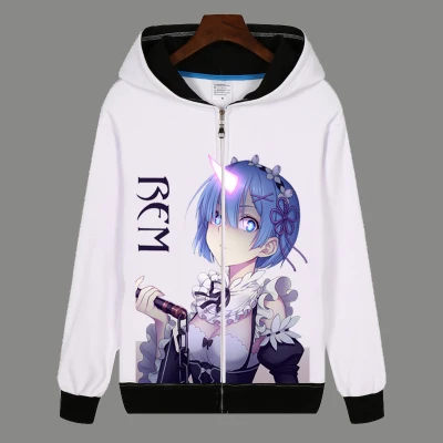 Молодежные студенческие толстовки с капюшоном Zero kara Hajimeru Isekai Seikatsu RAM & REM большой