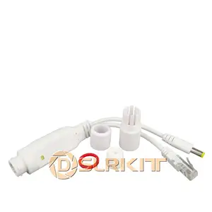 DSLRKIT DC18V-60V до 12 В понижающий преобразователь Пассивный кабель-Сплиттер PoE Power Over Ethernet