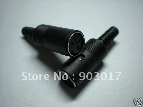 Разъем DIN Jack 5 Pin с пластиковой ручкой 8 шт. в партии|pin male connector|connector pointconnector phone |